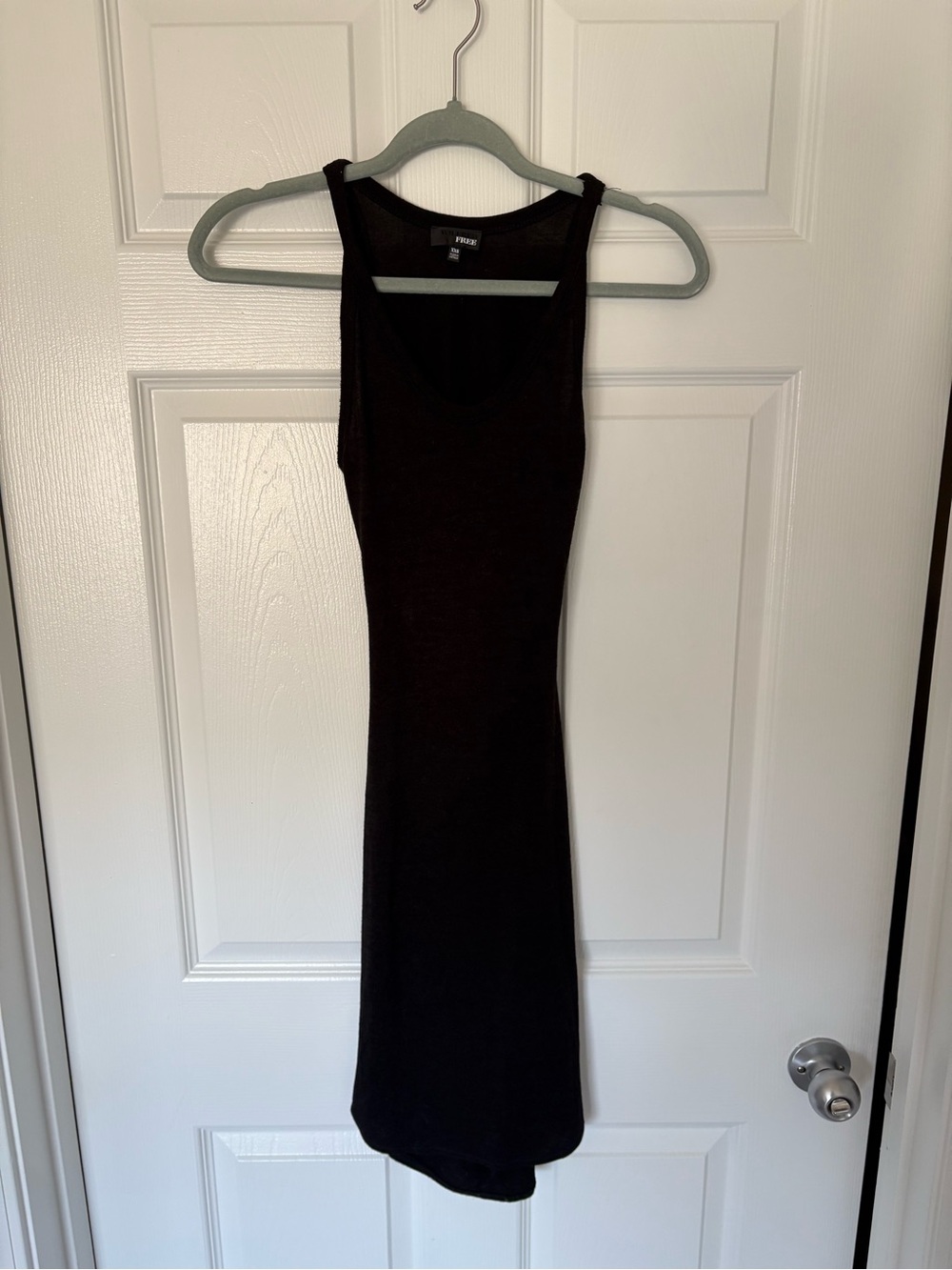 Aritzia Wilfred Free Sheer Black Open Back Maxi Dress | XXS